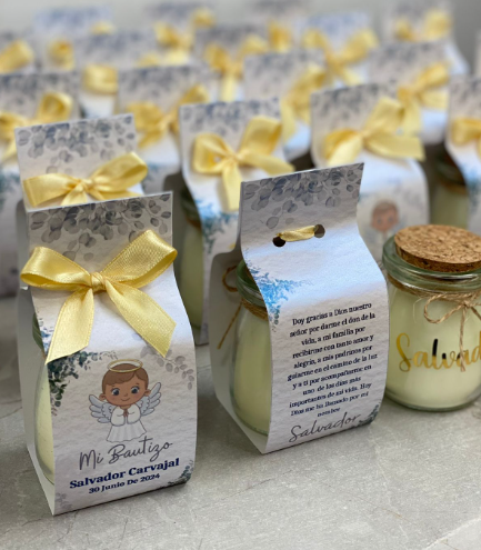 VELA TIPO CORCHO CON EMPAQUE