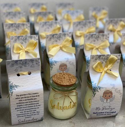 VELA TIPO CORCHO CON EMPAQUE