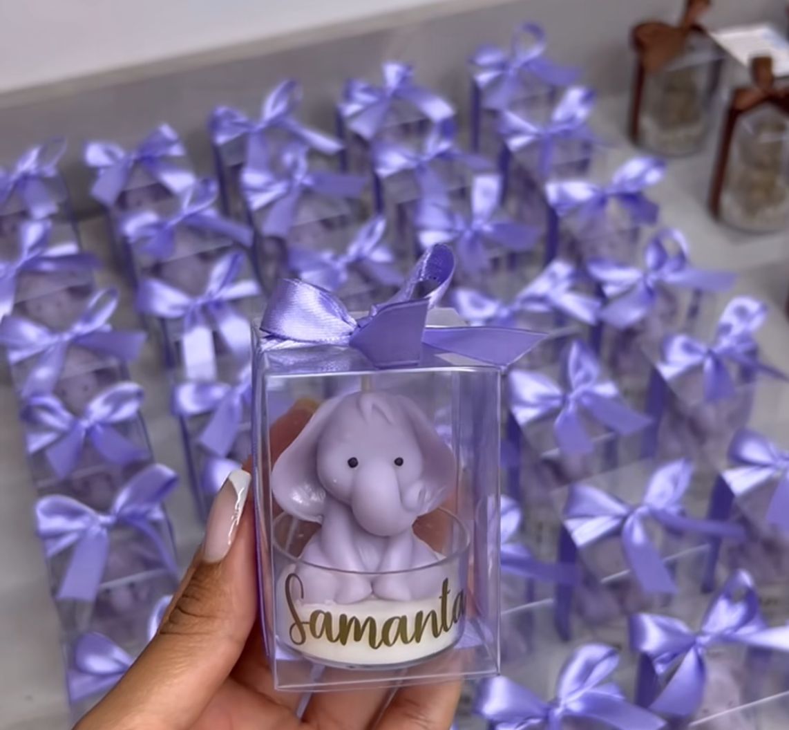 ELEFANTE EN CAJITA DE ACETATO